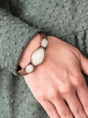 Paparazzi Jewelry Accessories - Next Stop, Olympus! - Copper Bracelet - Vintage